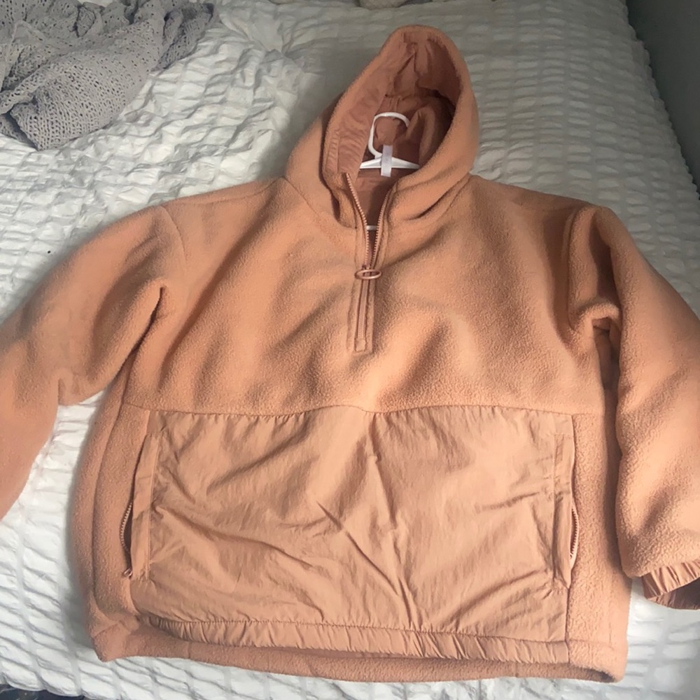 Quarter zip fabletics oversized fleece sweate